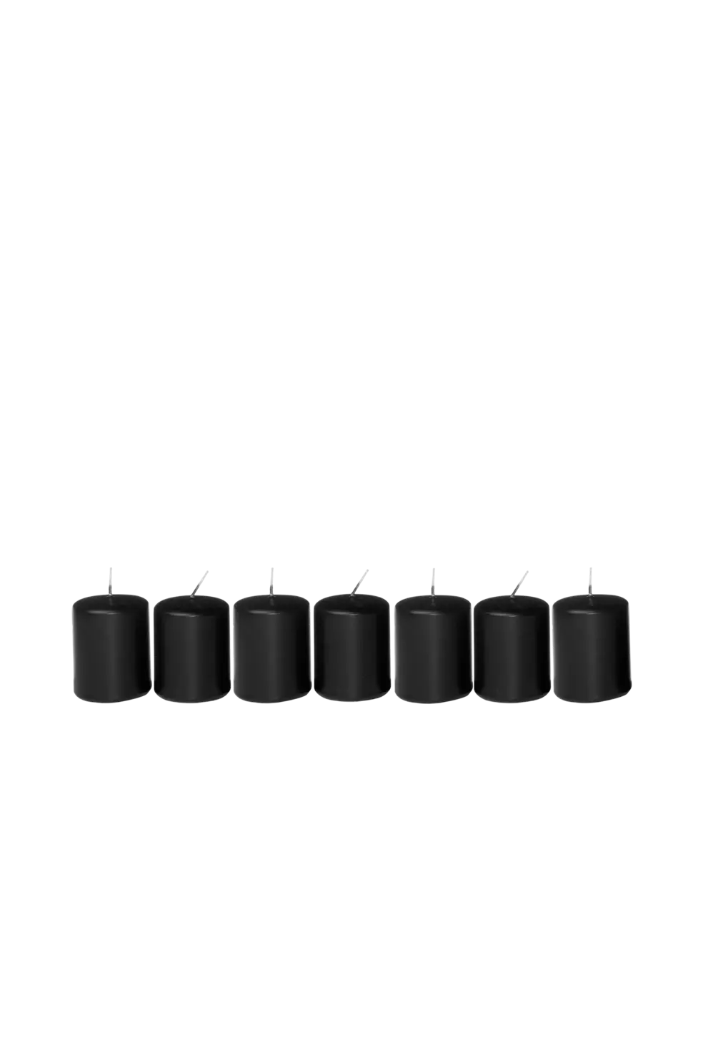 Bold chandelier Menorah candles black